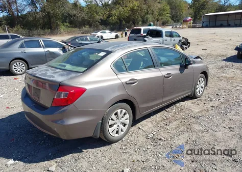 2012 Honda Civic Lx z USA, uszkodzony, nr VIN 2HGFB2F55CH528234